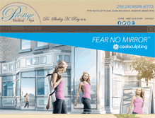 Tablet Screenshot of prestigemedicalspa.com